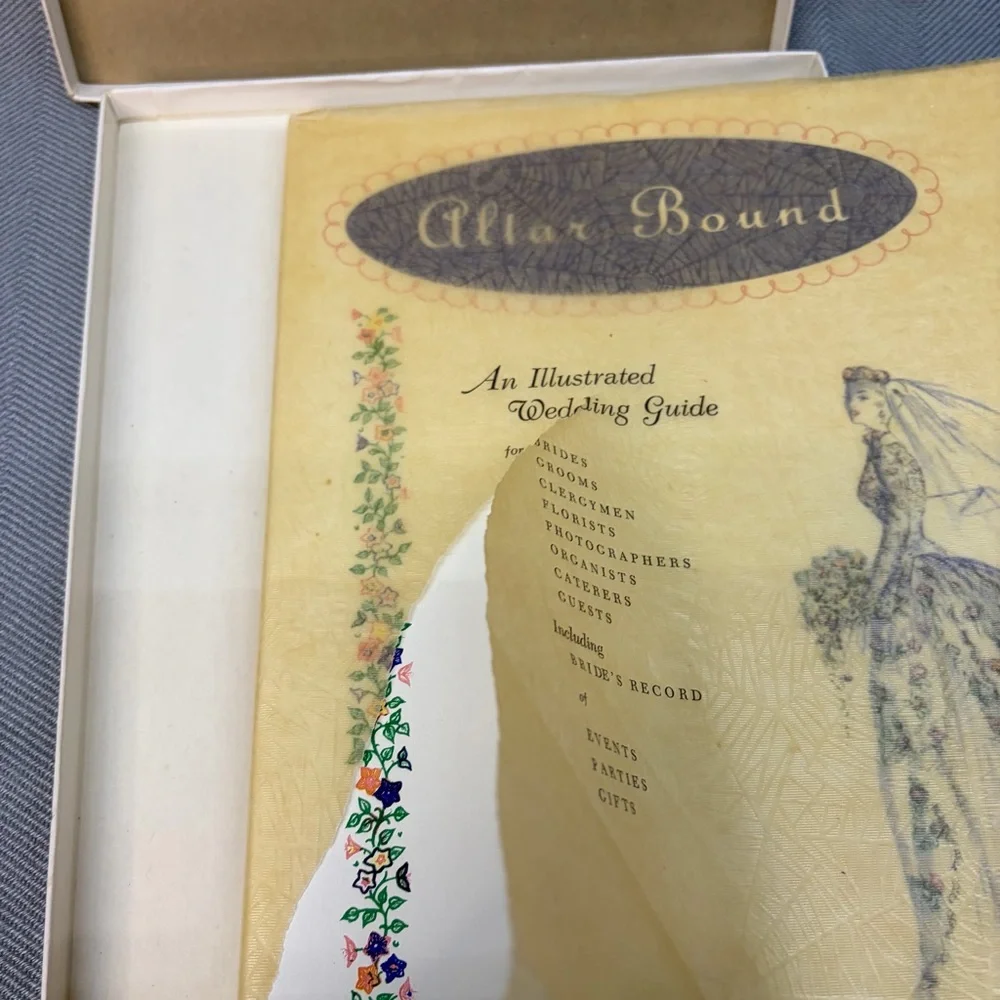Vintage Altar bound an illustrated wedding guide 1960s